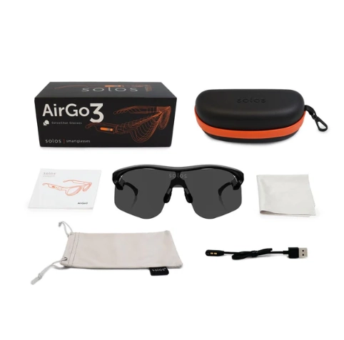 Умные спортивные очки | solos AirGo™ 3 Helium 2-1 DGY | Shiny Black | Sunlens Умные спортивные очки | solos AirGo™ 3 Helium 2-1 DGY | Shiny Black | Sunlens